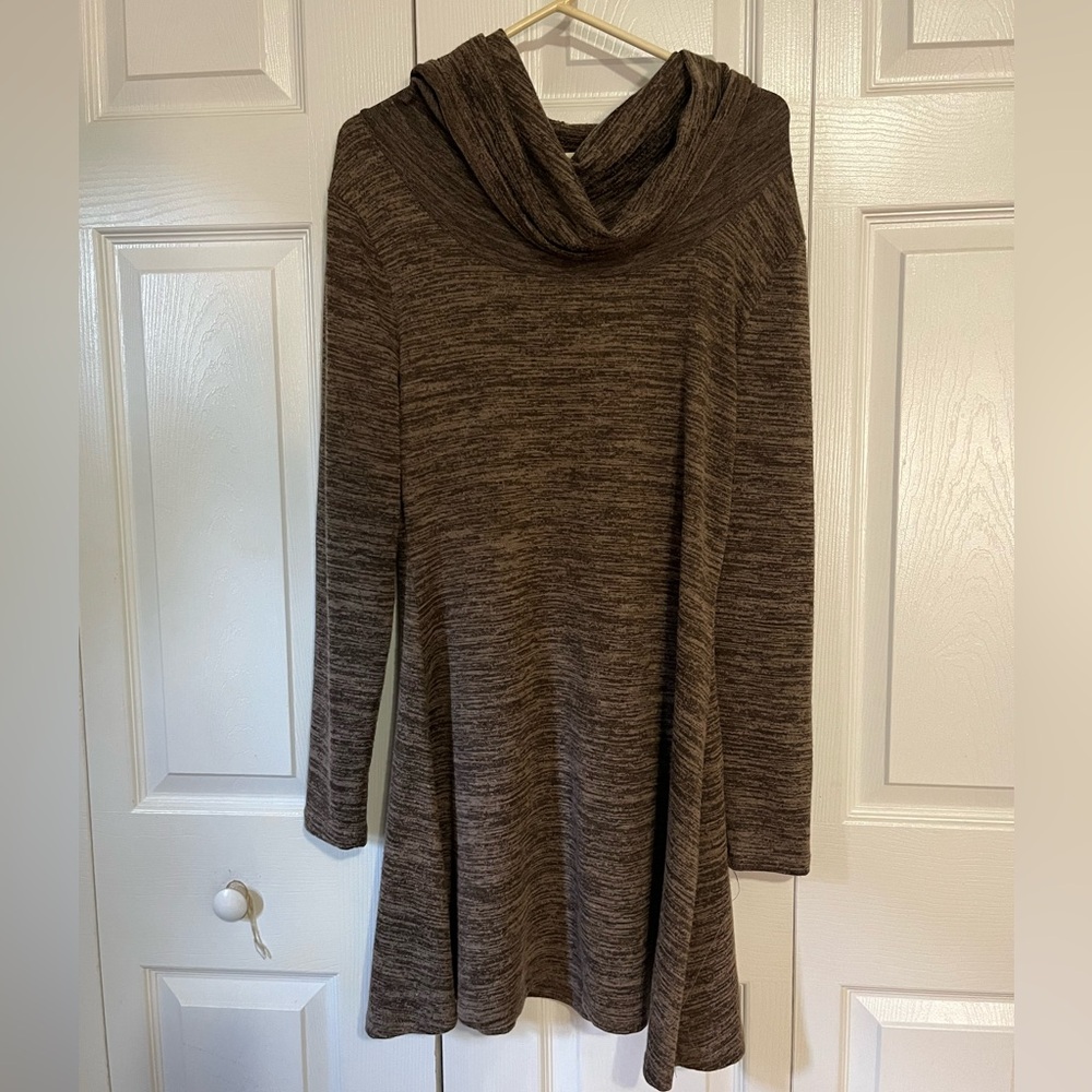 📦  Brown cowl neck tunic/dress